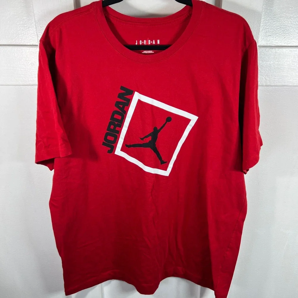 Jordan Brand Jumpman Graphic T-Shirt Red XL 363277-6DL Mens Short Sleeve Tee